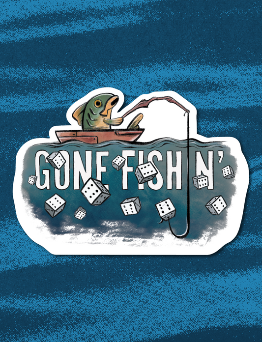 Poorhammer | Gone Fishin' Sticker