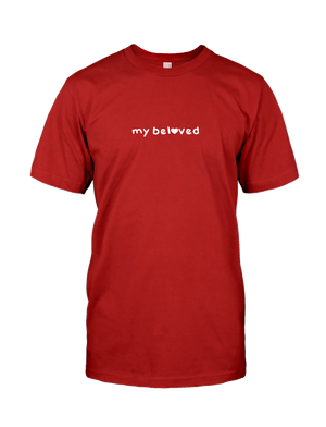
            
                Load image into Gallery viewer, My Beloved - White Puff Red Tee
            
        