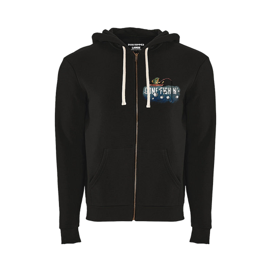 Poorhammer | Gone Fishin' - Zip Up Hoodie