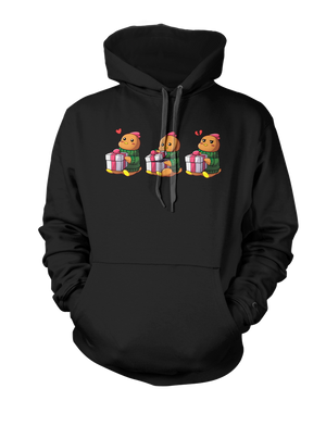 
            
                Load image into Gallery viewer, Three Xmas Chickens - Hoodie
            
        